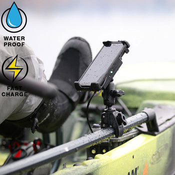 RAM® Quick-Grip™ 15W Waterproof Wireless Charging Mount with Tough-Claw™