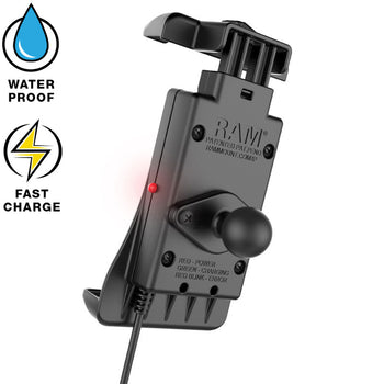 RAM® Quick-Grip™ 15W Waterproof Wireless Charging Holder with Charger
