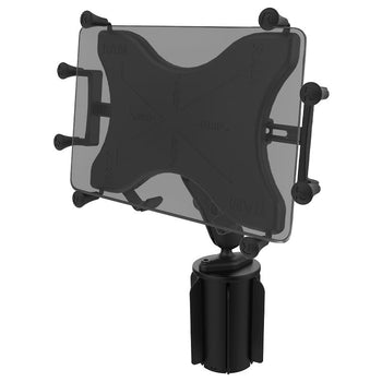 RAM® X-Grip® with RAM-A-CAN™ II Cup Holder Mount for 9"-10" Tablets