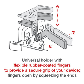 RAM® Finger-Grip™ Universal Holder with Triple Magnetic Base