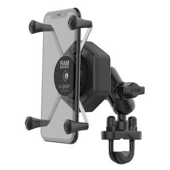 RAM® X-Grip® Large Phone Mount with Vibe-Safe™ & U-Bolt Base - Short