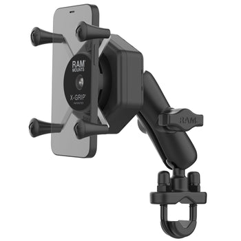 RAM® X-Grip® Phone Mount with Vibe-Safe™ & U-Bolt Base - Medium