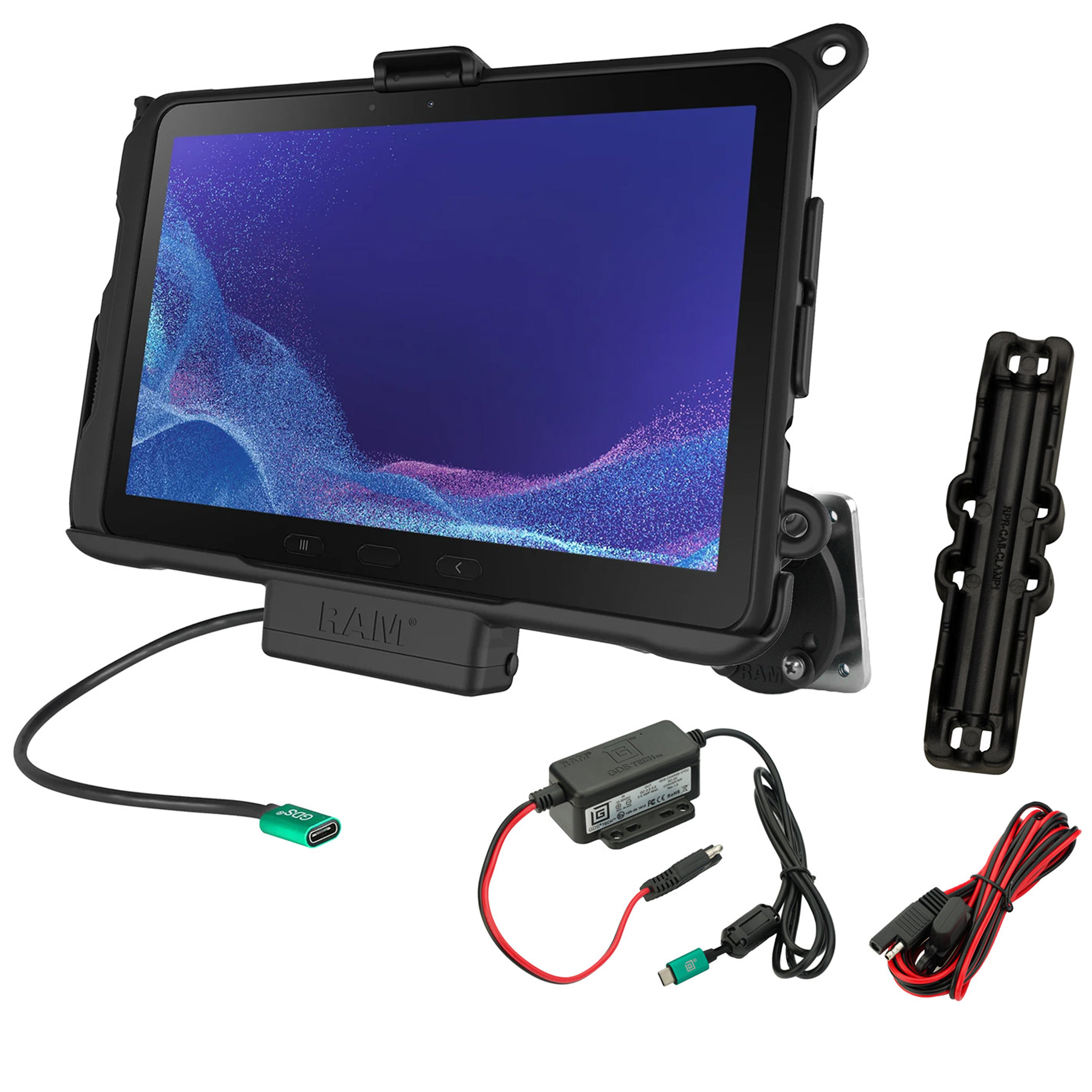RAM® Powered Dock & Dashboard Mount for Samsung Tab Active5 Pro & 4 Pr ...
