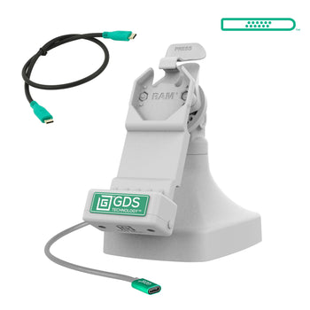 GDS® Uni-Conn™ Tilt & Swivel Dock with USB-C + Data - Gray