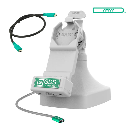 GDS® Uni-Conn™ Tilt & Swivel Dock with USB-C - Gray