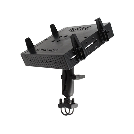 RAM® Tough-Tray™ Double Ball Mount with Double U-Bolt Rail Base