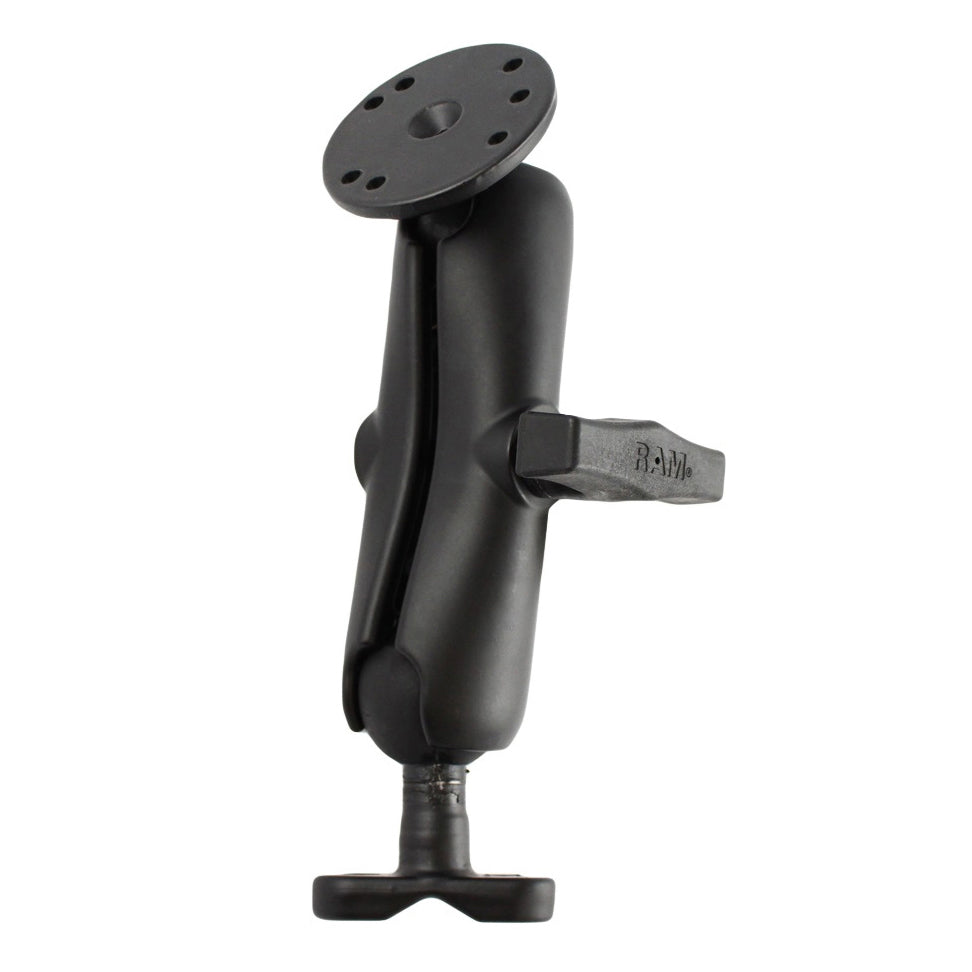 Ram Round RAM® Double Ball Mount with Rail Adapter Base – RAM Mounts UK