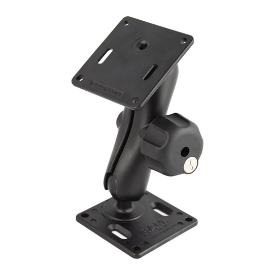 RAM® Double 75x75mm VESA Mount with Key Lock Knob - Medium