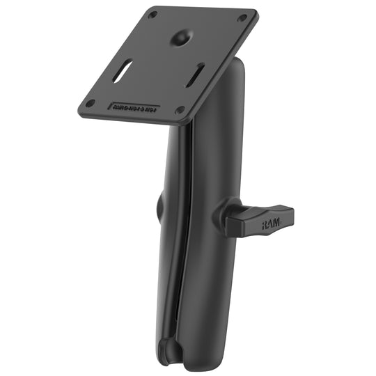 RAM® Double Socket Arm with 75mm VESA Plate - C Size Long