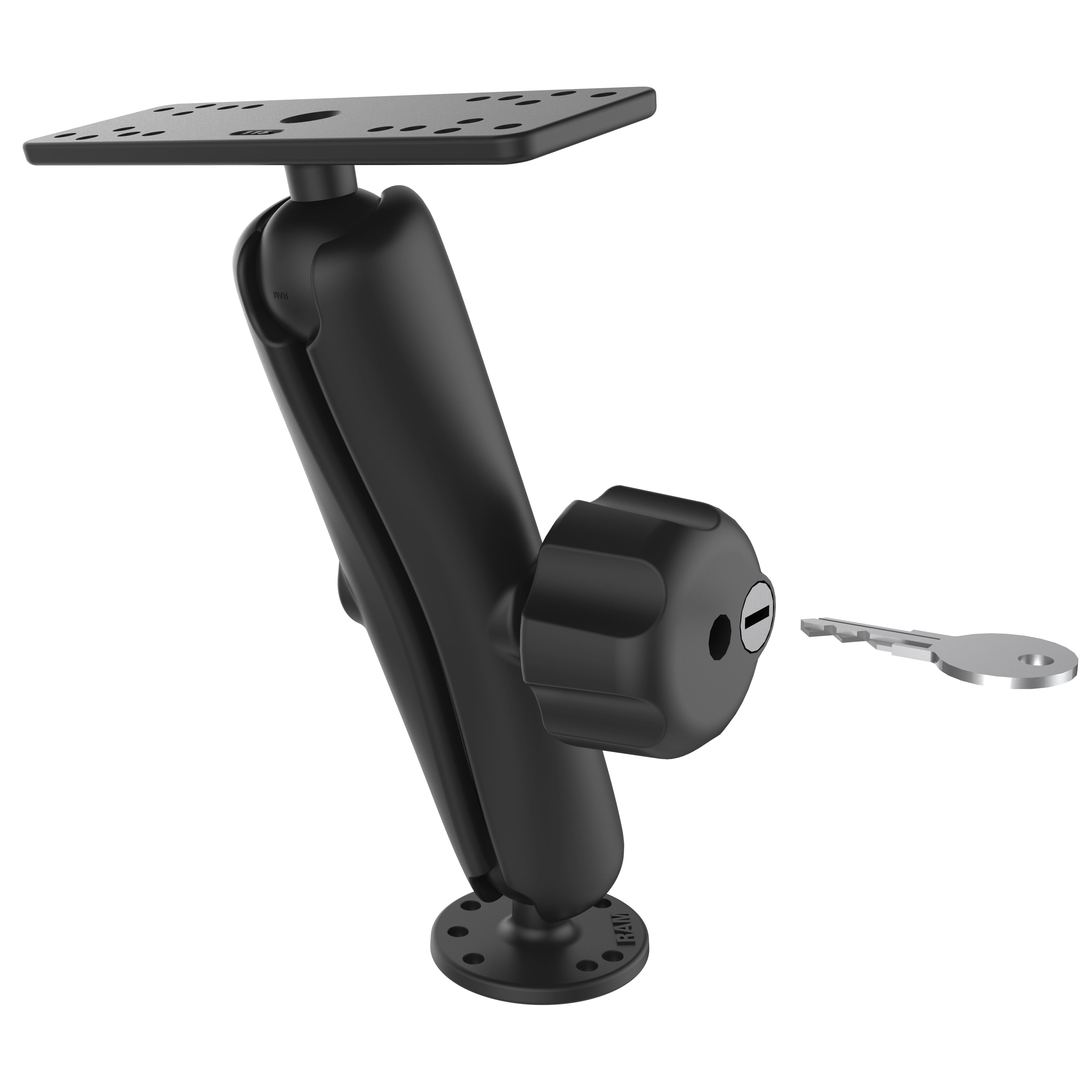 RAM® Universal Marine Electronic Mount with Key Lock Knob – RAM Mounts UK