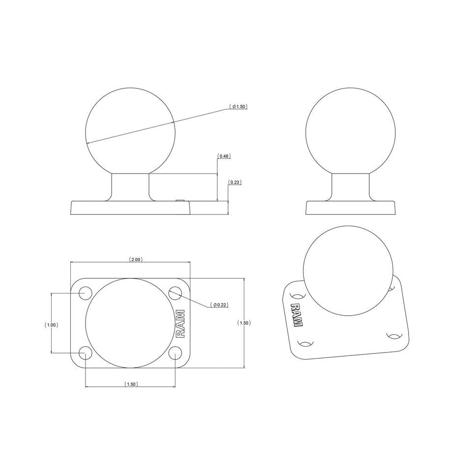 RAM® Ball Base with 1