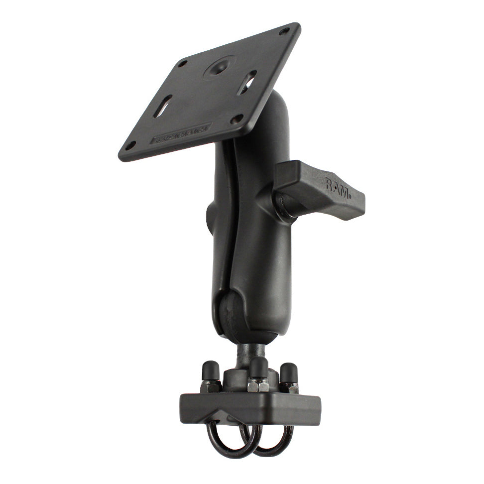 RAM® Double U-Bolt Mount with 75x75mm VESA Plate for .75