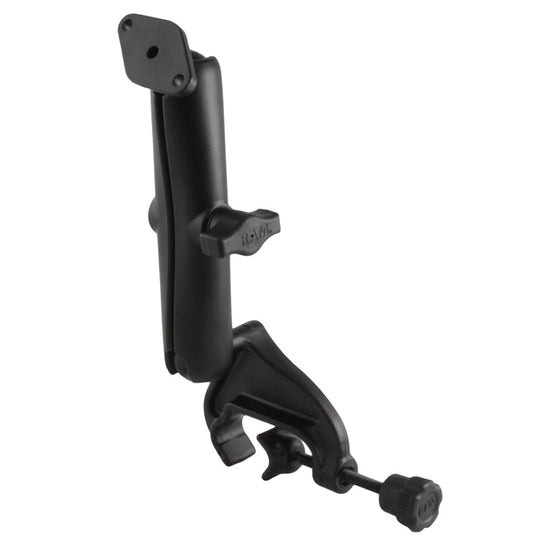 RAM® Double Ball Yoke Clamp Mount with Diamond Plate - Long