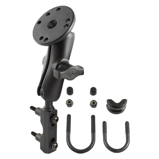 RAM® Motorcycle Brake/Clutch Reservoir Mount with Round Plate