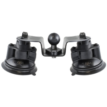 RAM-B-189B-PIV1U:RAM-B-189B-PIV1U_2:RAM Twist-Lock™ Dual Pivot Suction Cup Base with Ball