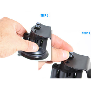 RAM® X-Grip® with Twist-Lock™ Pivot Suction for 9"-10" Tablets - Medium
