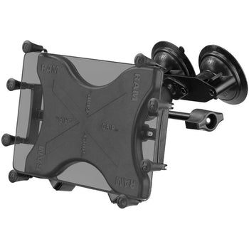 RAM® X-Grip® with Dual Suction for 9"-10" Tablets - Flat Plate