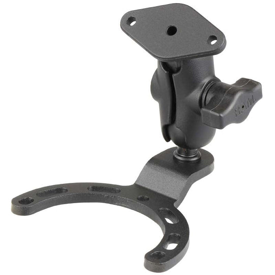 RAM® Small Gas Tank Mount with Diamond Plate