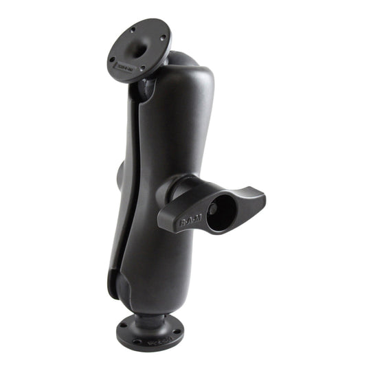 RAM® Double Ball Mount with Two Round AMPS Plates