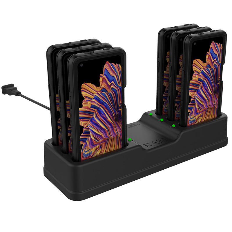 RAM® 6-Port Charging Dock for Samsung XCover Pro with OtterBox uniVERS ...