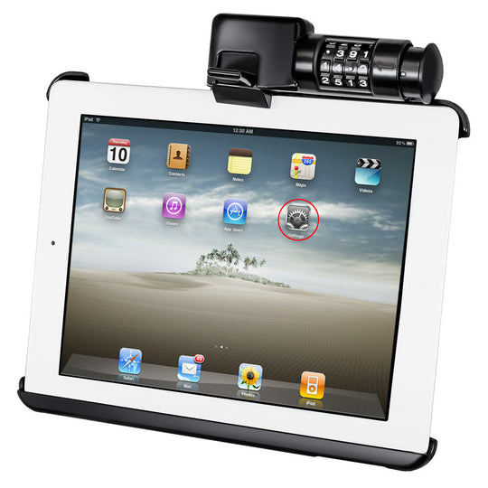 RAM® Latch-N-Lock™ Cradle for Apple iPad 1-4
