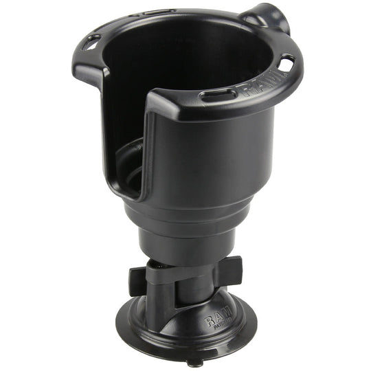 RAM® Twist-Lock™ Suction Cup with Drink Cup Holder