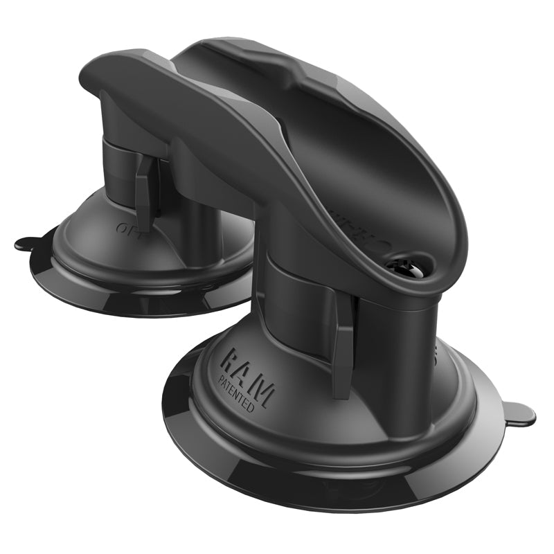 RAM® Tough-Clip™ Paddle Cradle with Double RAM® Twist-Lock™ Suction Cu ...