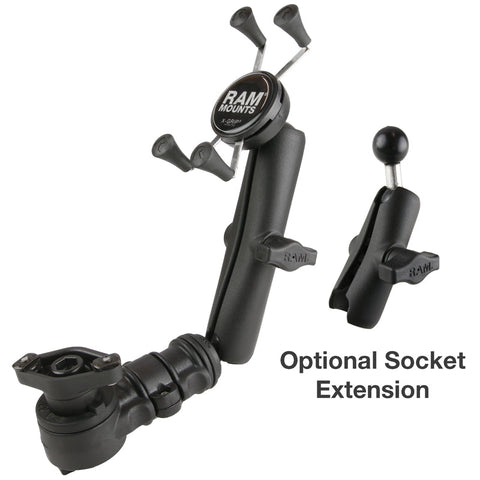 Ram Mount Accessibility RAM® Phone Mount for Wheelchair Armrests with Quick Release & Swivel ...
