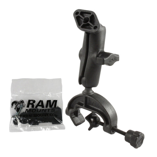 RAM® Composite Yoke Clamp Mount with Diamond Plate - Medium
