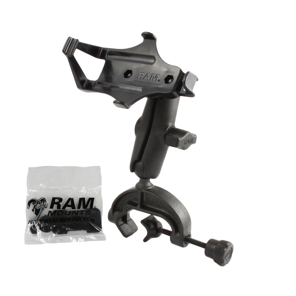 RAM Composite Double Ball Mount With Hardware - Universal Dash Mount For Garmin Striker Fish Finders & More