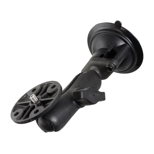 RAM® Twist-Lock™ Composite Suction Mount with Round Plate & 1/4"-20 Stud