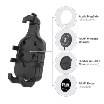 RAM® Quick-Grip™ Pro Phone Mount with Twist-Lock™ Suction Cup - Medium