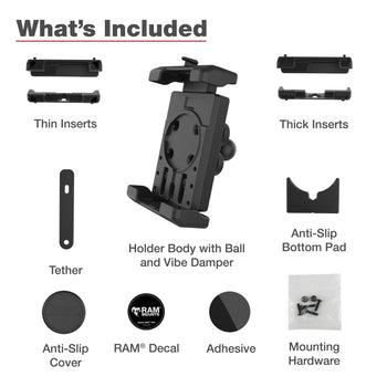 RAM® Quick-Grip™ Pro XL Phone Holder with Ball & Vibration Damper