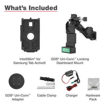 GDS® Uni-Conn™ Locking Vehicle Bundle for Samsung Tab Active5