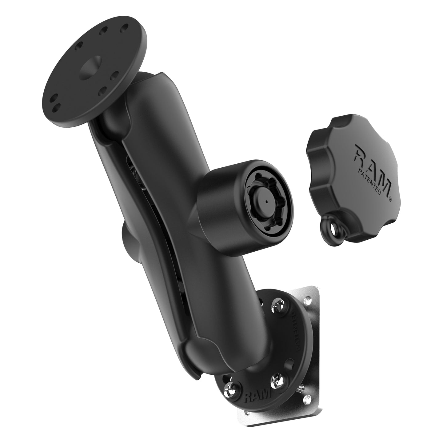 RAM® Locking Drill-Down Dashboard Mount with Backing Plate - C Size Me ...
