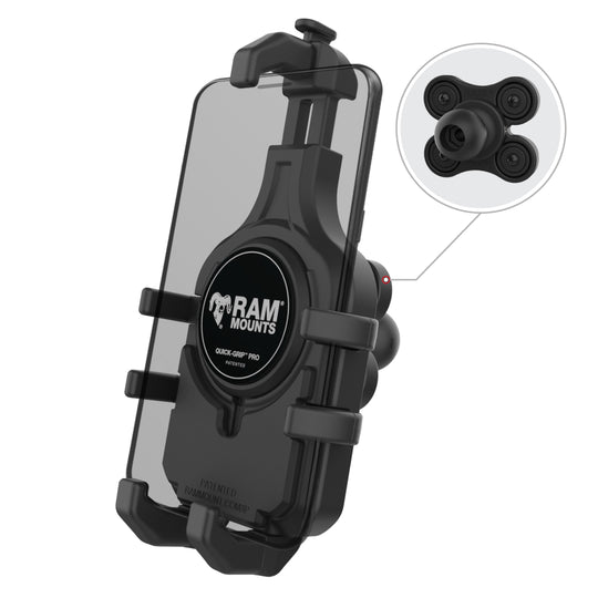 RAM® Quick-Grip™ Pro Phone Holder with Ball & Vibration Damper