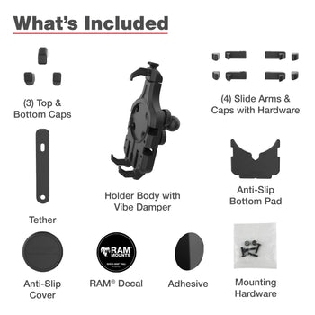 RAM® Quick-Grip™ Pro Phone Holder with Ball & Vibration Damper