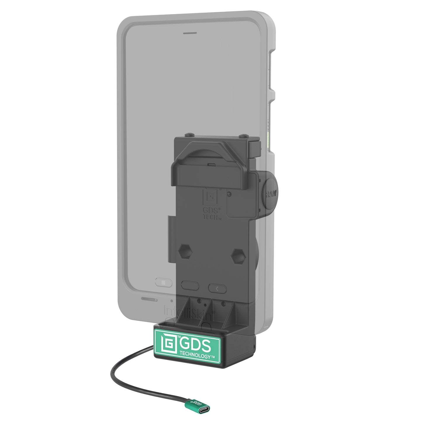 GDS® Uni-Conn™ Non-Locking Spring Loaded Powered Dock – RAM Mounts UK