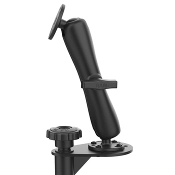 RAM® No-Drill™ Universal Vehicle Floor Mount with Double Ball Mount
