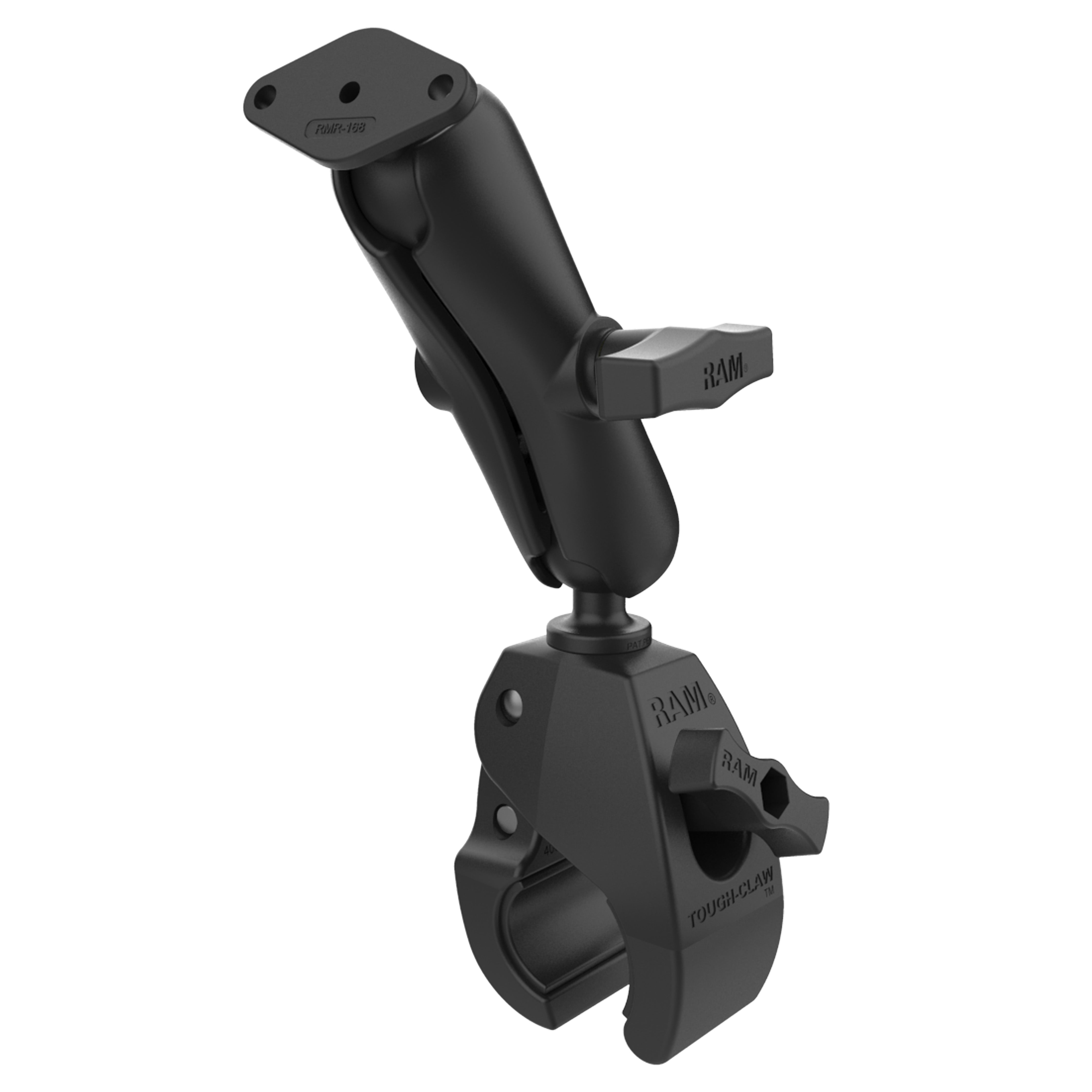 RAM® Tough-Claw™ Large Clamp Mount with Diamond Plate Adapter - Medium ...