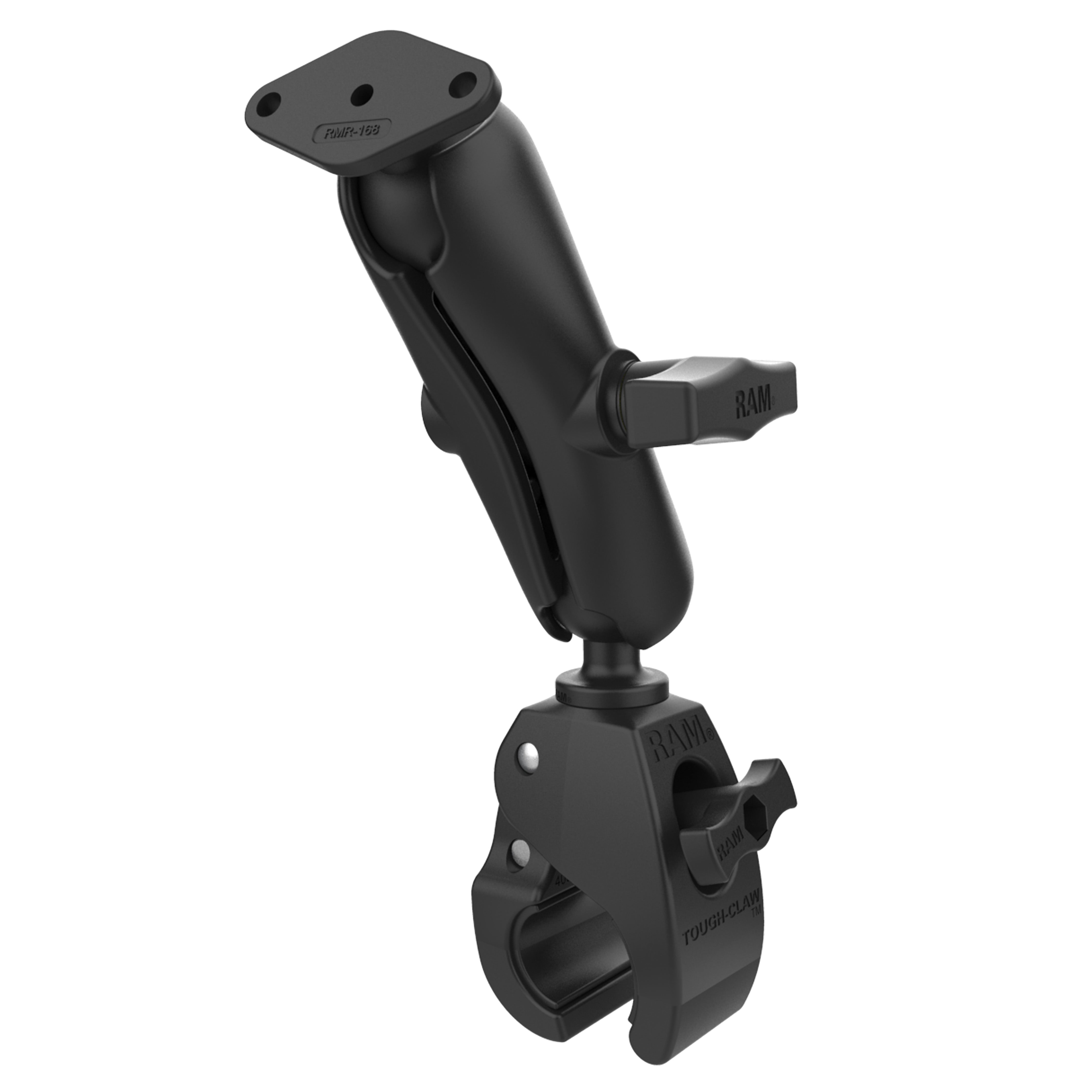RAM® Tough-Claw™ Medium Clamp Mount with Diamond Plate Adapter - Mediu ...