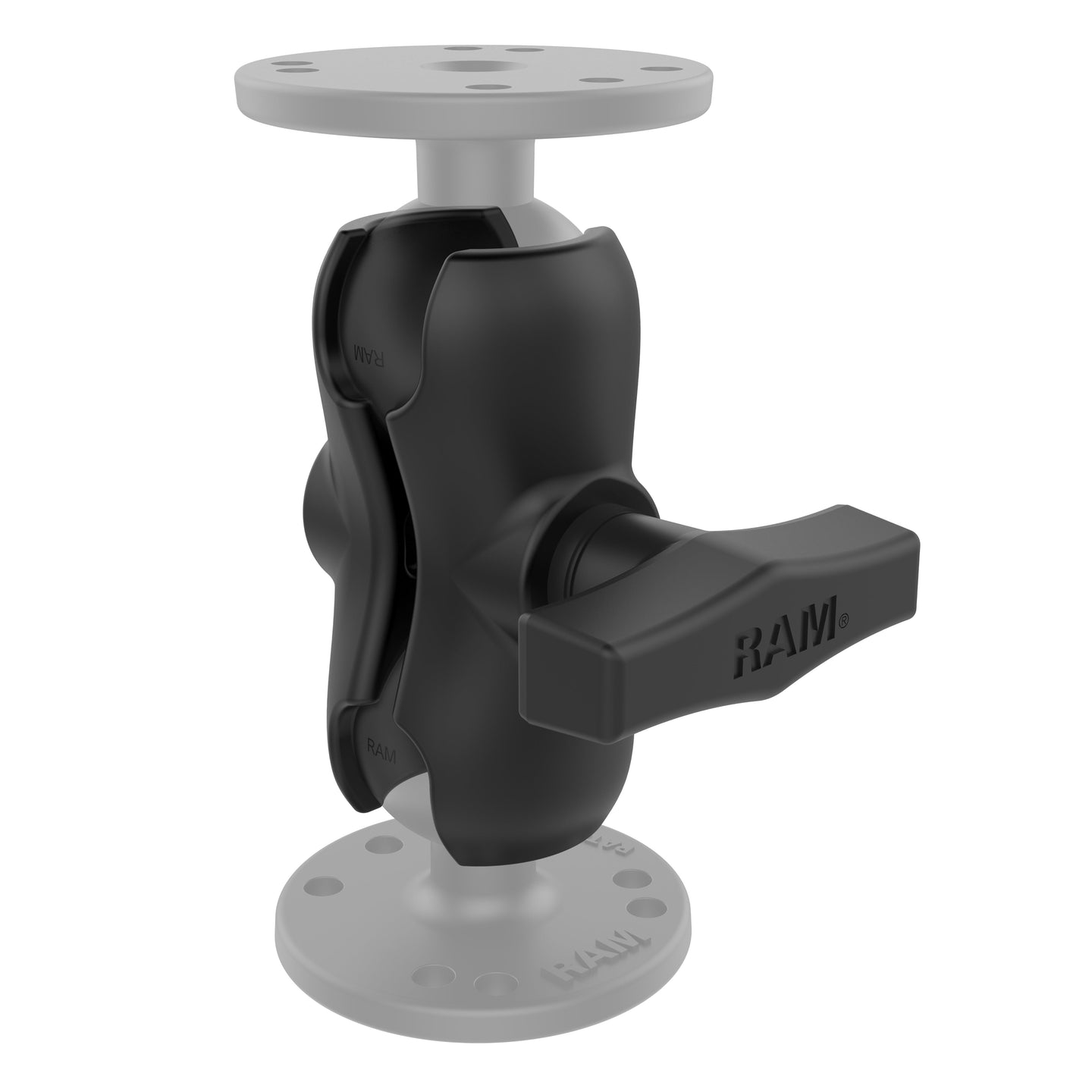 Ram Round RAM® Double Ball Mount with 75x75mm VESA Plate - C Size Short – RAM ...