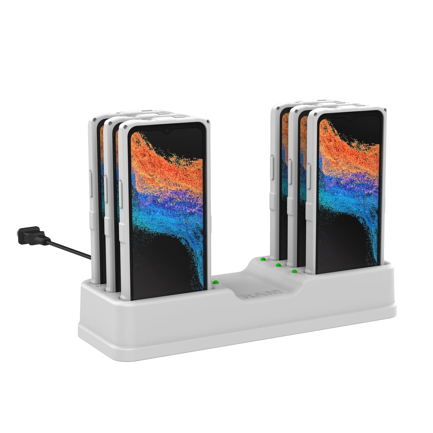 RAM® 6-Port Dock for XCover7, 7 Pro & 6 Pro with OEM or RAM® Skin™ Gra ...
