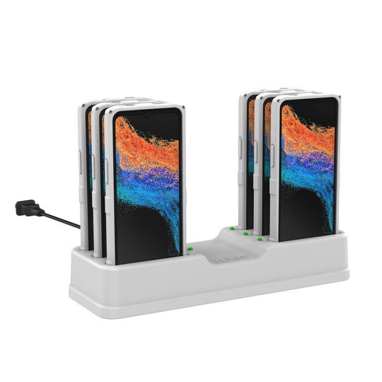 RAM® 6-Port Dock for XCover7, 7 Pro & 6 Pro with OEM or RAM® Skin™ Gray