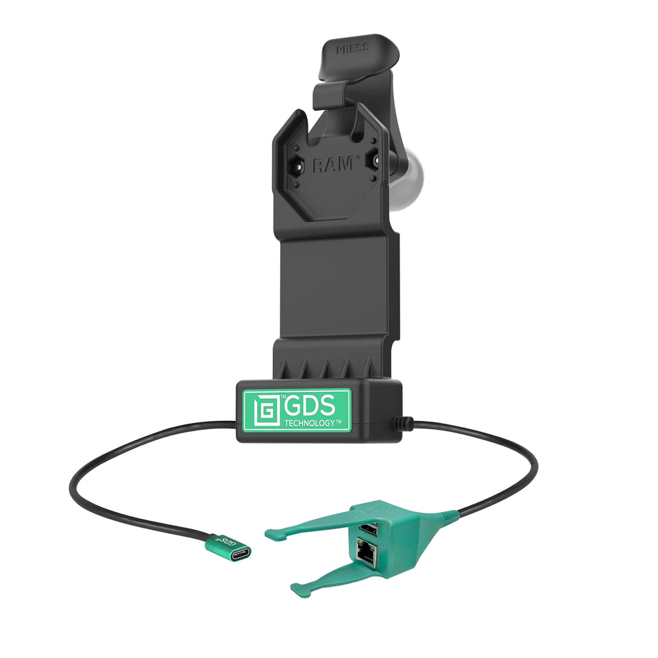 GDS® Uni-Conn™ Powered Dock with USB-A & RJ45 Data – RAM Mounts UK