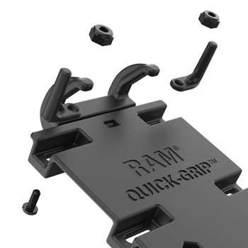RAM® Quick-Grip™ XL Phone Mount with Vibe-Safe™ & U-Bolt Base - Short