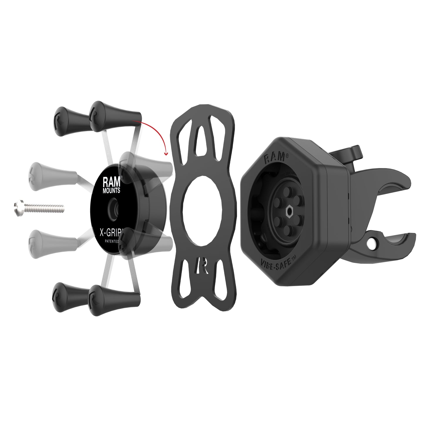 RAM® X-Grip® Phone Mount with Vibe-Safe™ & Small Tough-Claw™ – RAM ...