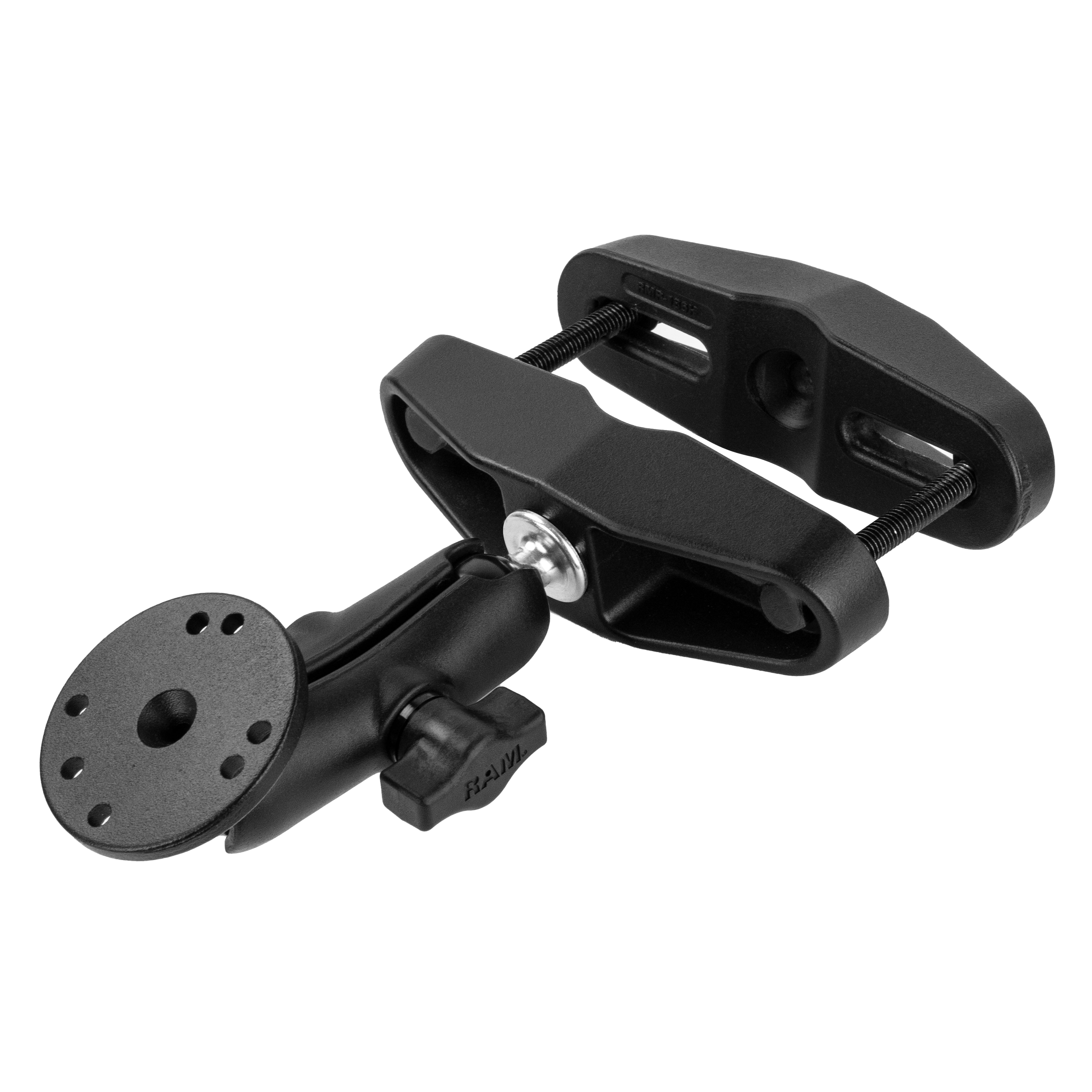 RAM® Universal Post Clamp Mount with Round Plate - B Size Medium Arm ...