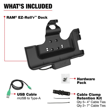 RAM® EZ-Roll'r™ Powered Dock for Tab Active4 Pro & Tab Active Pro
