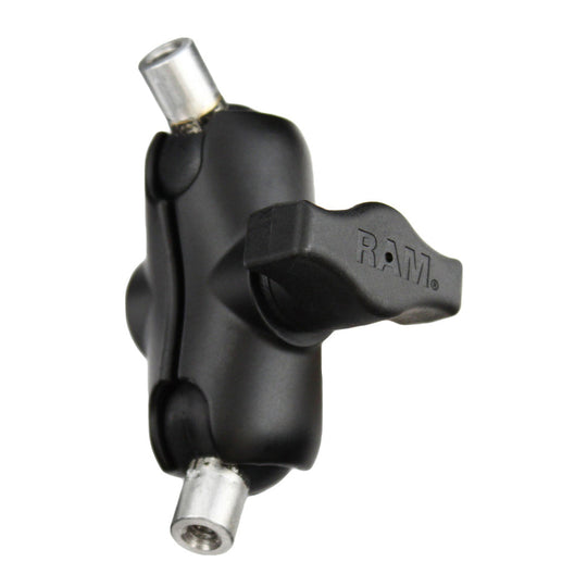 RAM® Double Ball Mount with Two 1/4"-20 Female Threaded Adapters